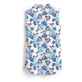 thumbnail image 2 of SCALES Tropic Star Womens Sleeveless Polo Aqua Tonal, XSmall, 2 of 9