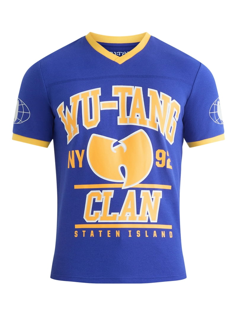 Wu-Tang Clan Men's and Big Men's Mesh Football Jersey Style Shirt