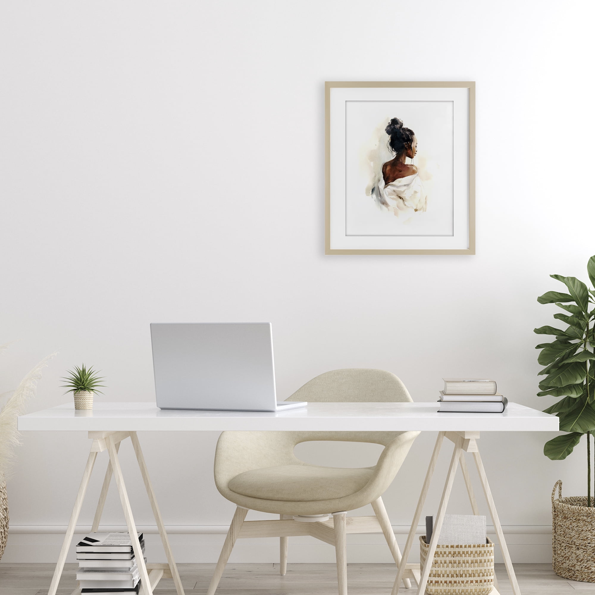 Stupell Industries Chic From Behind Birch Framed Print Under Glass, design by Svetlana Aleynikova