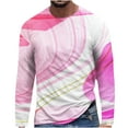 thumbnail image 2 of Lilgiuy New Fashion Men's Long Sleeve 3D Printing T-shirt Loose Round Neck Pullover Undercoat Top Blouses & Shirts for Camping Hiking Fishing, 2 of 5