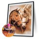 thumbnail image 2 of Kits de pintura de diamantes de dos caballos, taladro cuadrado completo, decoración de pared para el hogar, arte artesanal Sywqhk Decoración hogareña, 2 of 9