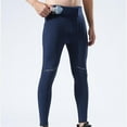 thumbnail image 4 of Ceisia Men's Trendy Solid Color Gift Thickened Full Length Yoga Leggings with Waist Pockets for Fitness Training, 4 of 9