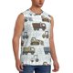 thumbnail image 2 of Balery Tractor and Dumper Camisetas sin mangas para hombre, absorbe la humedad y protege contra el mal olor.-Small, 2 of 7