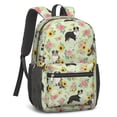 thumbnail image 2 of Border Collie and Sunflower Green 17" School Backpacks for Teens,Waterproof Oxford Fabric,S-Shape Padded Straps for School,Travel,Hiking,Camping, 2 of 6