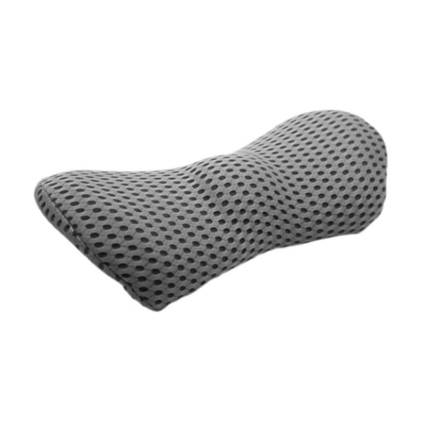 Cojín de cintura ligero multifunción para la espalda baja, almohadas para asiento de coche Gris oscuro