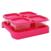 Green Sprouts - Fresh Baby Food Glass Cubes 2 oz. Pink - 4 Pack