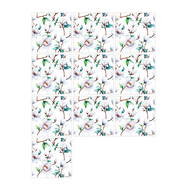 10 Unids / set Pegatinas de Baldosas Autoadhesivas Calcomanías de Arte DIY Etiqueta de La Pared Abanopi 10 Unids 20*20cm
