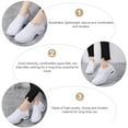 thumbnail image 5 of ADDHAT Sports Shoes 1 Pair White Pu Casual Sneakers For Women Running Walking Lightweight, 5 of 8