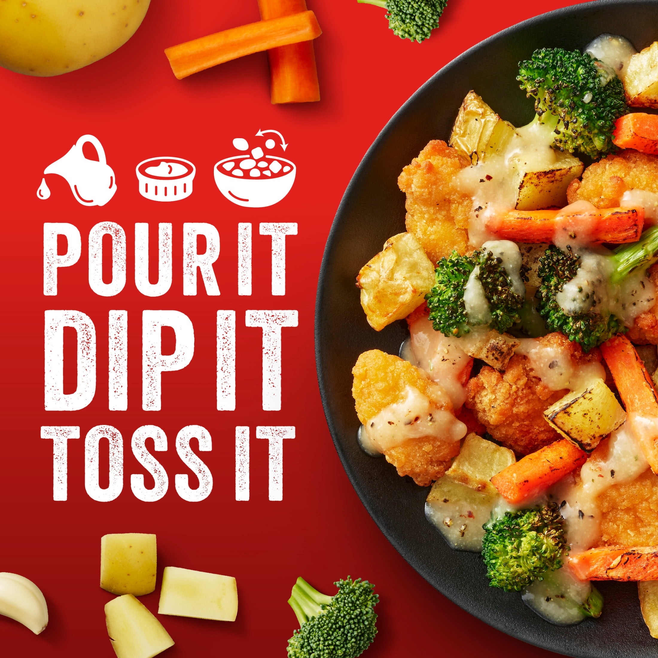 Stouffer’s Air Fryer Meals, Garlic Parmesan Chicken, Crispy Chicken & Veggies, Frozen Meals 22 oz