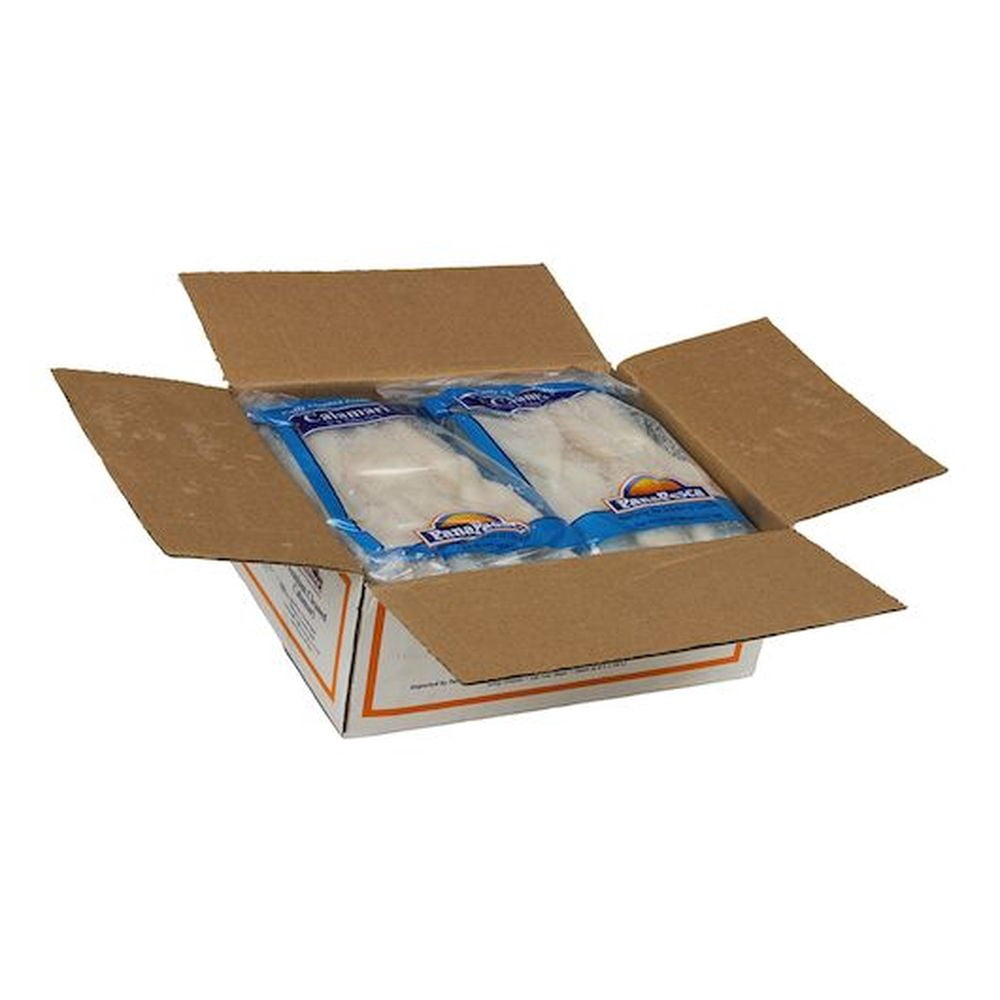 Pana Pesca Fully Cleaned Todarodes Raw Squid Tubes - 5/8 inch Tubes, 2.5 Pound - 4 per case.