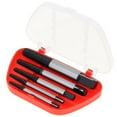 thumbnail image 2 of Kit de extractor de tornillos de acero al cromo vanadio, extractores de acero para herramientas con ranura en espiral para zurdos para un mejor agarre en tornillos dañados o pelados, compatibilidad, 2 of 5
