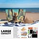 thumbnail image 5 of Easygdp Sunshine Cloud Cute Cat Bolsa de Viaje de Playa de Gran Capacidad, Bolsa Tote Perfecta para la Playa, Escapadas de Fin de Semana y Viajes, 5 of 7
