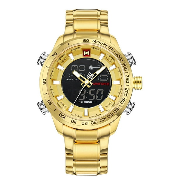 Naviforce watch gold clearance