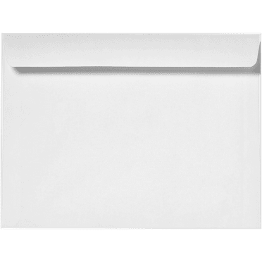 LUXPaper 6 1/2 x 9 1/2 Booklet Envelopes, Bright White, 50/Pack