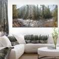 thumbnail image 1 of Mountain River Panorama - Landscape Canvas Art Print, 1 of 3