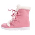 thumbnail image 2 of vokkrv Women's Ankle Boots Low Heel, Lace up Fashion Combat Booties Pink 7.5, 2 of 7