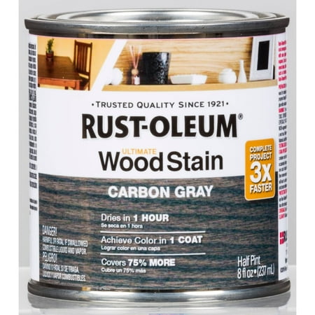Carbon Gray Rust-Oleum Ultimate Wood Stain, Half Pint