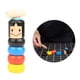 thumbnail image 5 of Juguete de bloques de apilamiento de madera, patrón lindo colorido, juguete educativo para niños, caja negra de regalo, 5 of 5