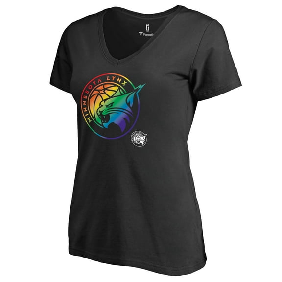 Women's Black Minnesota Lynx Team Pride V-Neck T-Shirt