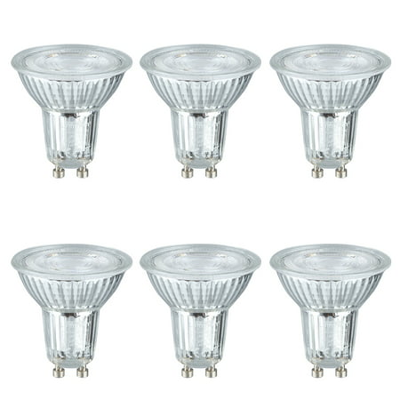Lampwin LED Light Bulbs GU10 Base 5W (50W equivalent) AC 100-240V Spotlight with 500 Lumen 6000K Daylight Spotlight 40 Degree Beam Angle 6 (Best Led Gu10 50w Equivalent)