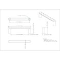 thumbnail image 2 of Elements 105-96 Gibson 3-3/4" Center To Center Soft Square Cabinet Handle / Drawer Pull -, 2 of 7