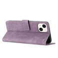 thumbnail image 3 of for iPhone 15 Wallet Case, Classic PU Leather Shockproof Folio Flip Stand Magnetic Closure Money Pocket Simple Business Purse Card Slots Case Cover for iPhone 15, Purple, 3 of 12
