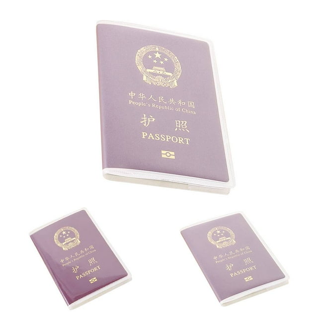 10 Pcs Étui de Protection pour Passeport Étanche Multi-Cartes en Plastique PVC