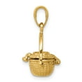 thumbnail image 2 of 14k Yellow Gold 3-D Nantucket Basket Pendant, 2 of 6