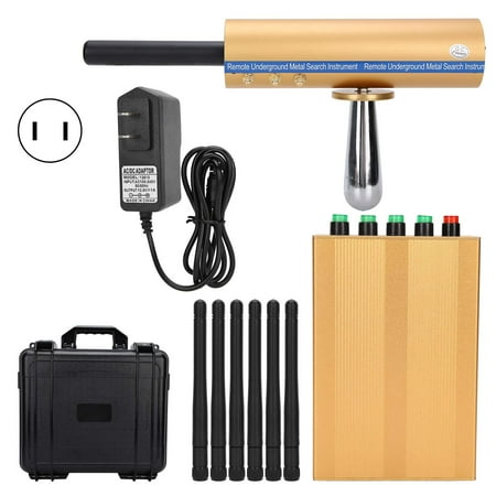 

Metal Detector Handheld Long Range Gold Detector Finder Detection Tool with 6 Antennas 12V 1000-1600mAhUS Plug 100-240V