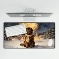 thumbnail image 4 of Newfoundland Happy New Year 2026 with Fireworks on New Year's Eve Desk Mat Full Keyboard Mouse Pad Newfie Dog Lover Gifts Large Mousepad - 12022, 4 of 5