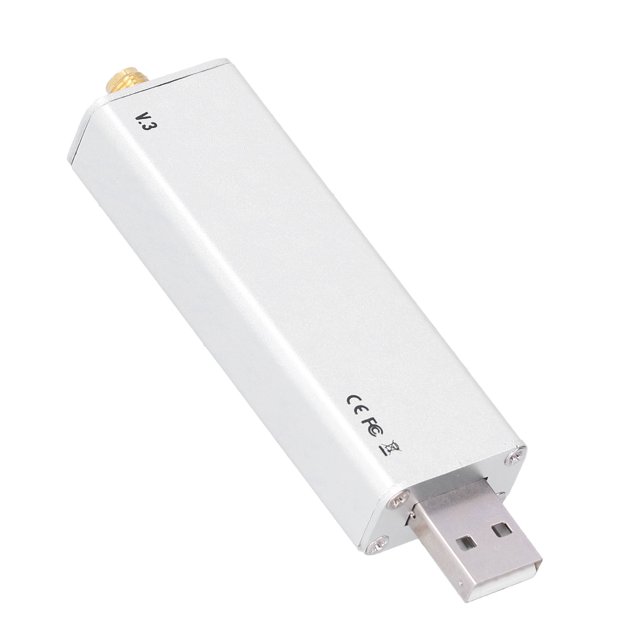 QIILU Full Band Receiver RTL‑SDR,Aluminum Alloy Receiver,Full Band Receiver Aluminum Alloy RTL‑SDR 0.1MHz To 1.9GHz Full Band Tuner For Talk Signal Reception