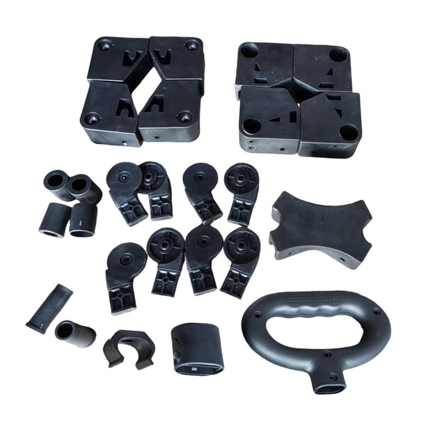 Piezas de carrito de carretas, piezas de repuesto de carretas plegables, accesorios de carrito de servicios públicos plegables, negro