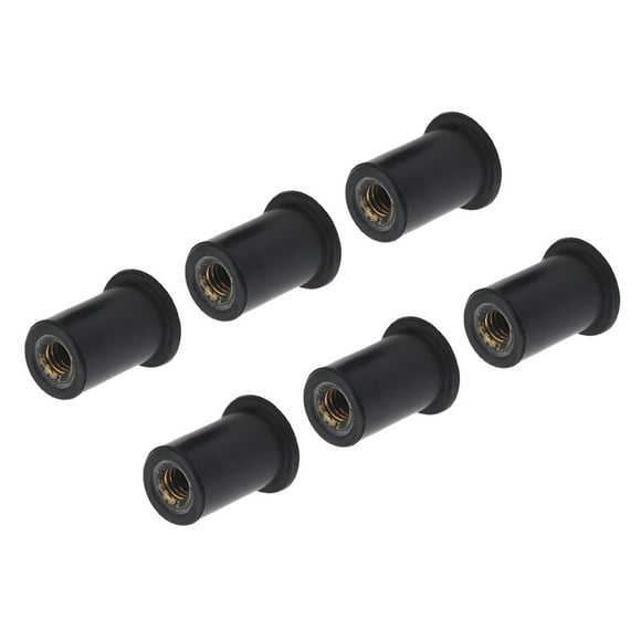 6pc M6 Durable, Nuts Windshield Bolts for Rubber Well Water Sports Motorcycles Kayak Canoe Boats