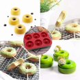 thumbnail image 3 of Molde de silicona para donas, molde de silicona de 6 cavidades para pasteles, galletas, bagels, muffins (azul) JAMW Sencillez, 3 of 5