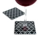 thumbnail image 2 of 2 posavasos cuadrados de cristal para bebidas, manteles individuales para , alfombrilla para tazas, color negro Yuyangstore Table Cup Mat Square, 2 of 8