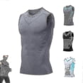 thumbnail image 1 of Chaleco corrector de postura para hombre, camiseta sin mangas moldeadora iónica blanca S, 1 of 5