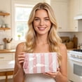 thumbnail image 5 of Lightweight Versatile Waterproof Striped Pvc Cosmetic Bag Makeup Pouch with Tassel Zipper Toiletry Organizer for Travel, Gym, Daily Use Compact, 5 of 6