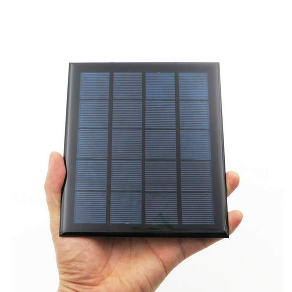 Treedix 5V 500mA Polysilicon Solar Panel Glue Solar Cell Battery Charger DIY Solar Product Mini Small Solar Panel Module Kit Polycrystalline Silicon Encapsulated in Waterproof Resin (500mA)