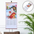 thumbnail image 3 of Calendario de pared colgante de imitación de ratán para el Año del Caballo 2026. Calendario tradicional chino de Año Nuevo para decoración de sala de estar., 3 of 8