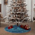thumbnail image 4 of Sikiie Turtles and Waves Nativity Christmas Tree Skirt, Jesus Christian Winter Holiday Tree Mat Decoration(30-48IN), 4 of 6