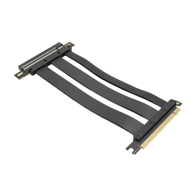 PCIe 5.0 X16 Riser Cable, 128GB S Gen5 GPU Extension with 30 AWG Shielded Wires for RTX4090 5090 Water Cooling ITX Systems