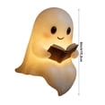 thumbnail image 7 of Halloween Cute Ghost Reading Book Lamp,Halloween Ghost Night Light,Ghost Reading Night Lights,3D LED Night Light Halloween, Light Up Halloween Decor, for Bedroom Study Room (6inch), 7 of 7