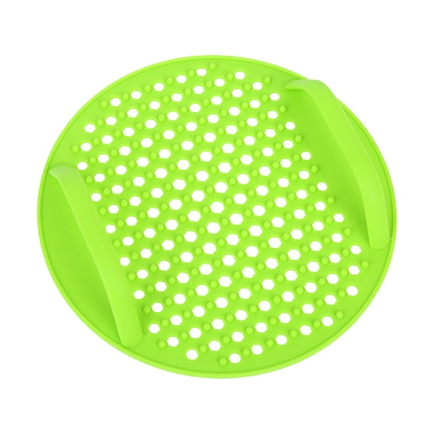 Bandeja de silicona para freidora de aire de 17 cm, redonda, para pasteles, reutilizable, antiadherente, para freidora, para ollas pequeñas, apta para lavavajillas, para horno.