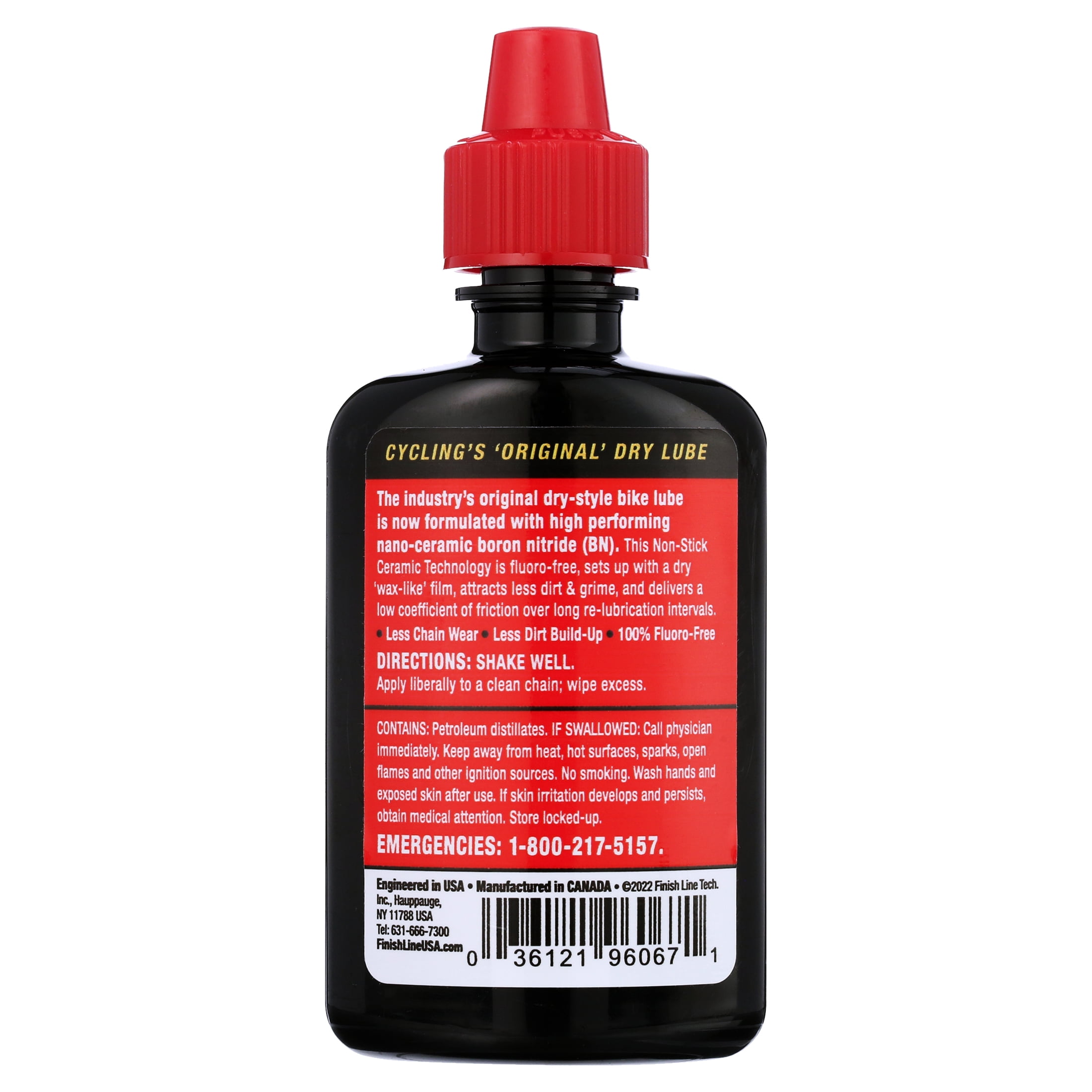 Finish Line Dry Bike Lubricant with Non Stick Ceramic Technology 8 Oz