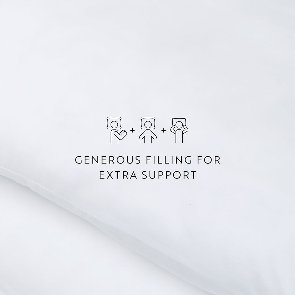 Plush Bed Pillows 2-Pack For All Sleep Styles - Back, Side and Stomach Sleepers - in Standard/Queen Size by Comfort Canopy