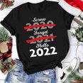 thumbnail image 2 of Blusa de mujer Navidad Impreso Casual Moda Todo-fósforo Camiseta de manga corta Tops Pompotops  hfajkhk124423, 2 of 6