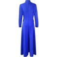 thumbnail image 6 of Women Long Dovetail Gothic Trench Coat Front Zipper Up Tailcoat Jacket, 6 of 7