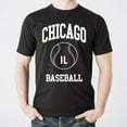 thumbnail image 4 of Chicago Classic Baseball Arch Basic Cotton T-Shirt - Small - Black, 4 of 6