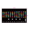 thumbnail image 4 of Beginner 2pcs Guitar Fretboard Stickers Fretboard Note Decals Musical Scale Label for 6-string Acoustic Electric Guitar Beginners Practice Assistant Tool Black & Transparent, 4 of 7