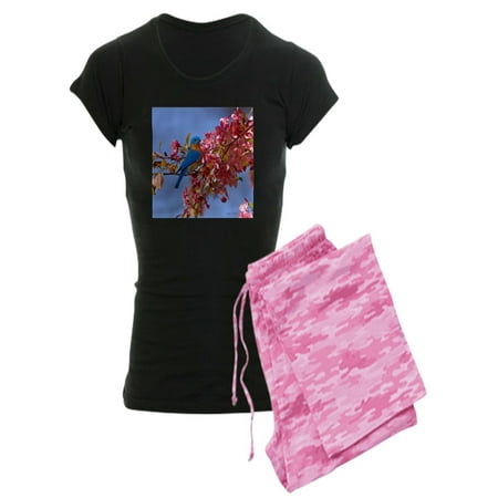 

CafePress - Bluebird In Blossoms Pajamas - Women s Dark Pajamas